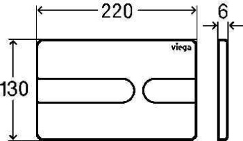 Панель смыва Viega 773069