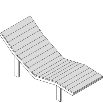 Релаксационный лежак Effegibi 187x65x Н 80, материал обработанный бук, AR 20 15 0001