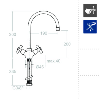 Смеситель для кухни Ramonsoler Gaudi 3110c 3110С