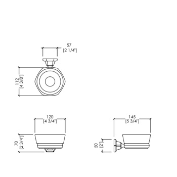 Мыльница подвесная Devon&Devon Jubilee никель JB101NK