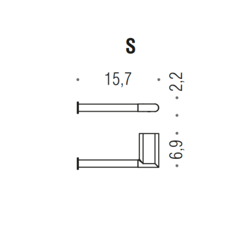 Держатель для туалетной бумаги Colombo Mini SX, хром B4008S.CR