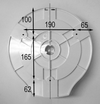 Диспенсер для туалетной бумаги пластиковый синий Nofer 05005.Т