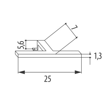 Светильник для зеркала Eban Enrica, хром FAPEN025-CR