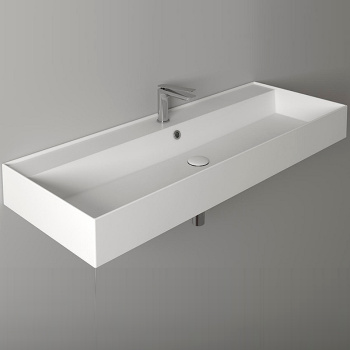 Раковина подвесная/накладная Simas Agile AG 121 bia 121 см белый