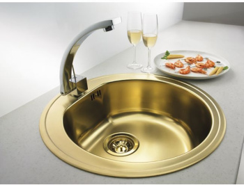 Мойка FORM MONARCH 30 GOLD-90 FI 510 в компл. с выпуском без сифона,
