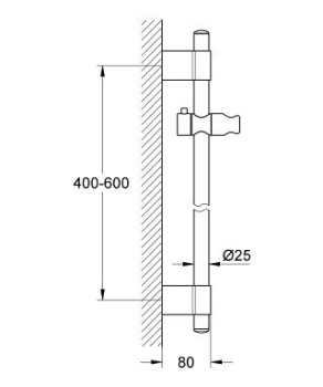 Душевая штага Grohe Power&Soul 27784000