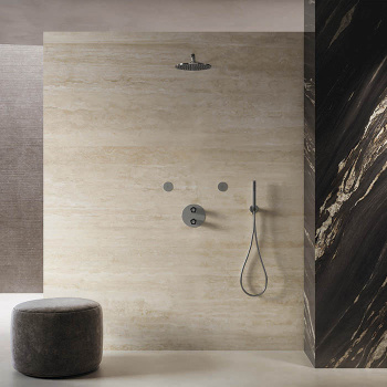 Ручной душ Newform X-steel 316 кронштейн-уголок 1/2, шланг 150 см, INOX 69645X.50.050