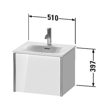 Раковина Duravit Viu 53 2344530000 Белая