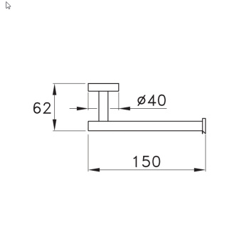 Держатель туалетной бумаги Stella Sirius , Brushed nickel SR 10015 PV05