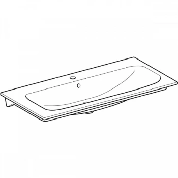 Раковина 100 см Geberit Renova Plan 122200000, белый