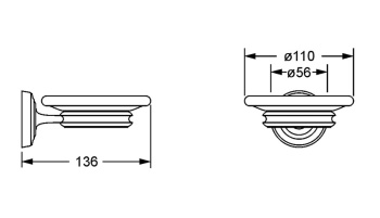 Мыльница Jorger Belledor 631.00.007.000 chrome