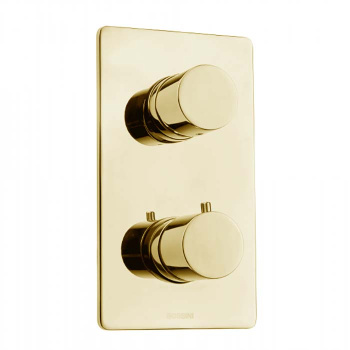 Скрытая часть Bossini Oki термостата для душа, встраиваемый, с девиаторм 1/2/3/4/5, цвет: золото Z001250000