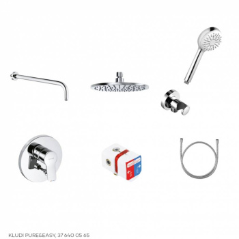 Душевая система Kludi Pure&Easy 376400565, хром