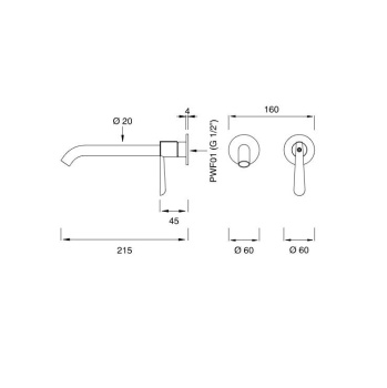 Смеситель для ванны CЕА Design Lutezia Plus LTZ 24 S сталь