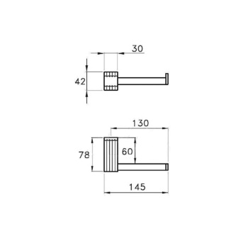 Держатель туалетной бумаги настенный Stella Casanova 1033 хром CS 10014 CR00