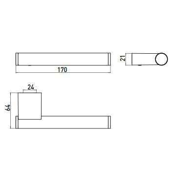 Держатель запасного рулона Emco System2 горизонтальный, хром 3505 001 00