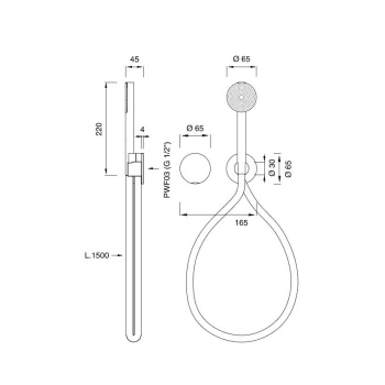 Смеситель для ванны CЕА Design Giotto Plus GIO 92 W S сталь