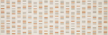 Плитка MLEP Colourline Ivory/Taupe/Orange Decoro 22x66.2