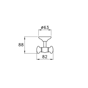 Крючок двойной Stella Roma 1082bis хром RM 10021 CR00