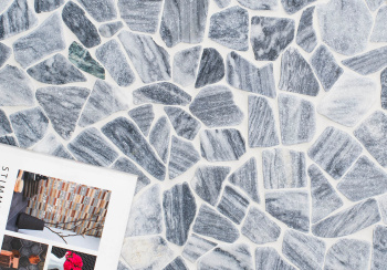 Мозаика натуральный мрамор Starmosaic Broken Split Grey Matt (jmst050) 305x305x7 шт