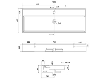 Раковина подвесная Scarabeo TEOREMA 2.0 5107/R-120A
