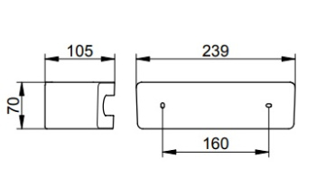 Корзинка для душа Keuco Elegance 11658250001 латунь шлифованная \антрацит