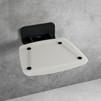 Универсальное складное сиденье для душа Ravak OVO B II-OPAL/BLACK B8F0000060