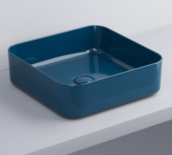 Раковина накладная Cielo Shui Comfort SHCOLAQ40 OL 40 см синий
