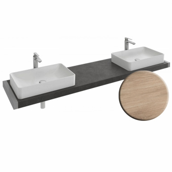 Столешница для раковины Jacob Delafon Parallel EB74-2000-E10 Квебекский дуб светлое дерево