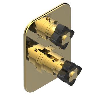 Смеситель для душа THG Petale De Cristal Noir U6D-F01-5500BE полированное золото