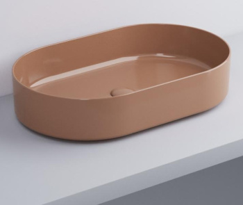 Раковина накладная Cielo Shui Comfort SHCOLAO60 NI 60 см коричневый