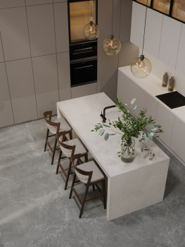 Слэб керамический STAROSLABS Dolmen Gris 120x120 Sahara Microcid м2