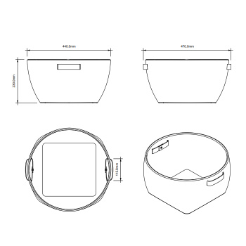 Универсальная коробка Decor Walther Basket 941192 ротанг темный