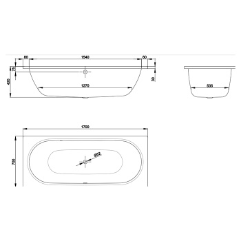 Стальная ванна Bette Starlet 170x70 1730-000 PLUS