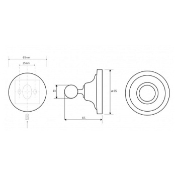 Крючок Bemeta Retro 144306132
