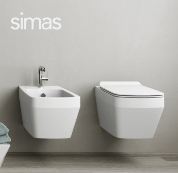 Крышка сиденье для унитаза Simas Baden Baden BB 004 bi matt с микролифтом белый