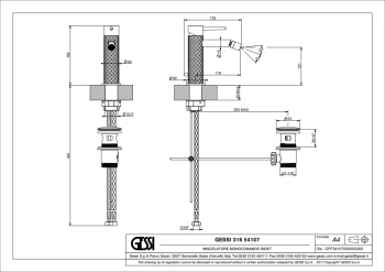 Смеситель для биде Gessi Gessi316 54107.239 Steel Brushed