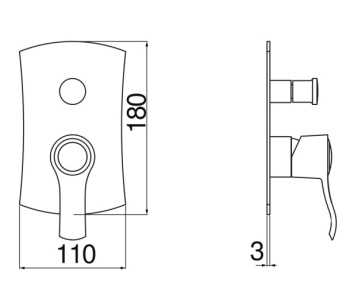 Смеситель для ванны Nobili Sofi SI98100/EGDP золото