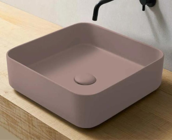 Раковина накладная Cielo Shui Comfort SHCOLAQ40 CP 40 см розовый