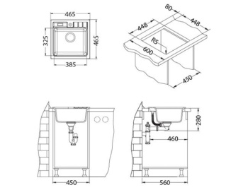 Кухонная мойка Alveus Niagara 20 1100885, белый