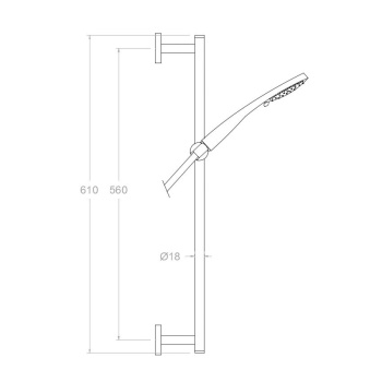 Душевая штанга Ramonsoler с душевым комплектом 377302T3