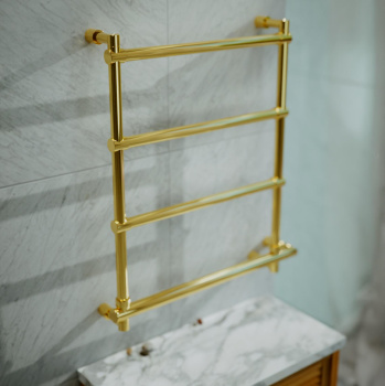 Полотенцесушитель электрический Margaroli Sole 5424704EGBTS 66x57 золото