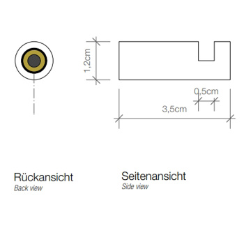 Крючок Decor Walther Mikado 520120 золото