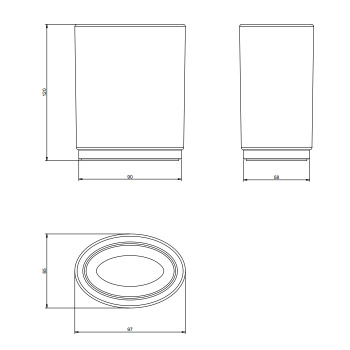 Стакан Gessi 25333.031 Chrome