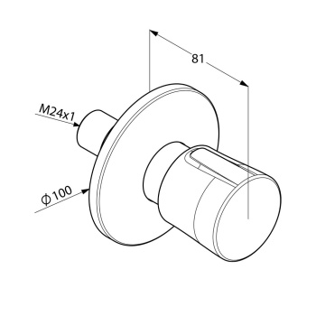 Запорный вентиль Kludi Balance 528470575, хром