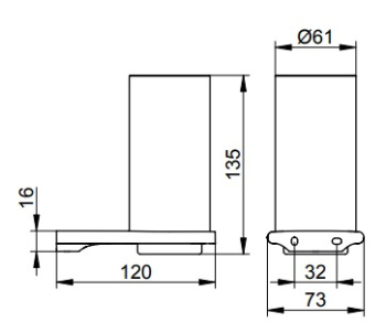 Стакан Keuco Edition 400 11550219000 сталь finish