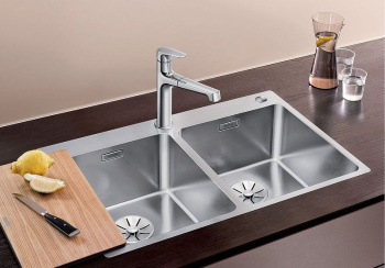 Кухонная мойка Blanco Andano 340/340-IF/A 525248 Полированная сталь