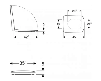 Сиденье для унитаза Geberit Selnova 500.334.01.1 белое