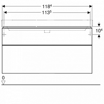 Тумба под раковину Geberit Smyle 500.355.00.1 белая