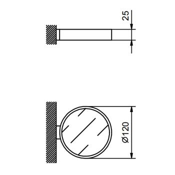 Мыльница настенная Fantini Young хром 96 02 7649